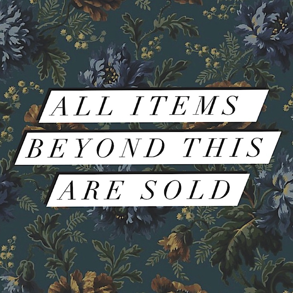 ••All items beyond this point are sold••